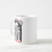 Till Death Do Us Part Wedding Skeleton Couple Vale Kaffeetasse (Vorderseite Links)