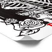 Till Death Do Us Part Wedding Skeleton Couple Vale Poster (Ecke)