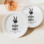 Till Death Do Us Party Skeleton Bachelorette Party Pappteller<br><div class="desc">This is a Till Death Do Us Party Gothic Spooky Skeleton Bachelorette Party Paper Plates!</div>