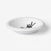 Till Death Do Us Party Skeleton Bachelorette Party Pappteller (Gewinkelt)