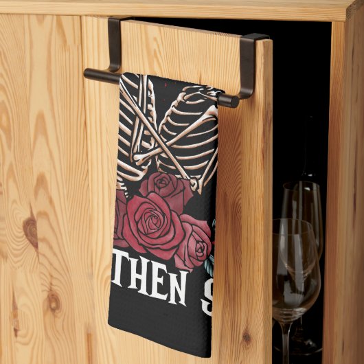 "Till Death Kitchtuch Geschirrtuch (Drittel gefaltet)