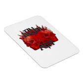 Till Death macht uns Kunst in der weißen Klassik Magnet (Rechte Seite)