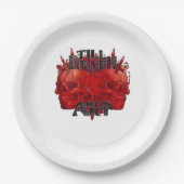 Till Death macht uns Kunst in der weißen Klassik Pappteller (Vorderseite)