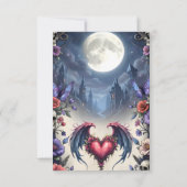 Till Death & Moonlight Bind Us.  RSVP Karte (Rückseite)