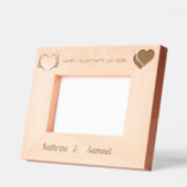 Till Death Skeleton Hands Heart Valentine's Day Geätzte Rahmen (Links)