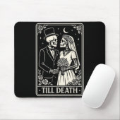 Till Death Skeleton Love Couples Gothic Wedding Br Mousepad (Mit Mouse)