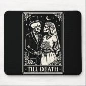 Till Death Skeleton Love Couples Gothic Wedding Br Mousepad (Vorne)