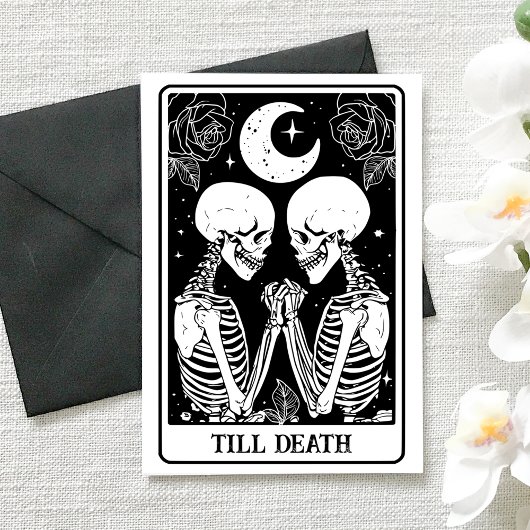 Till Death Tarot Gothic Engagement & Wedding Karte