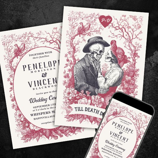 Till Death Wedding Invitation Einladung