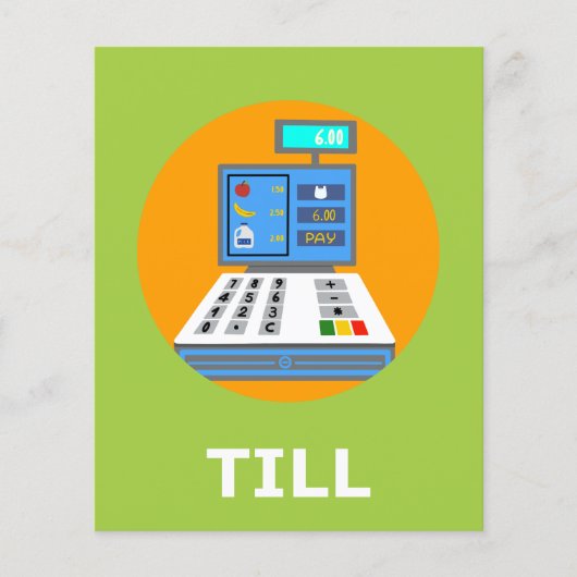 TILL Flashcard für erstes T 1 Silbenfähiges Wort (Vorderseite)