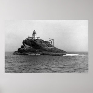 Tillamook Felsen, beherrscht durch seinen Poster