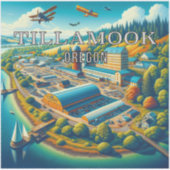 Tillamook Oregon 3 Inch Vinyl Sticker (Vorderseite)