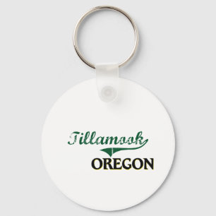 Tillamook Oregon klassischer Entwurf Schlüsselanhänger