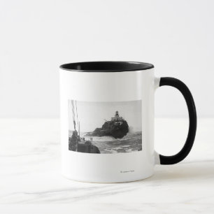 Tillamook, Oregon-Leuchtturm vom Schiff Photograp Tasse