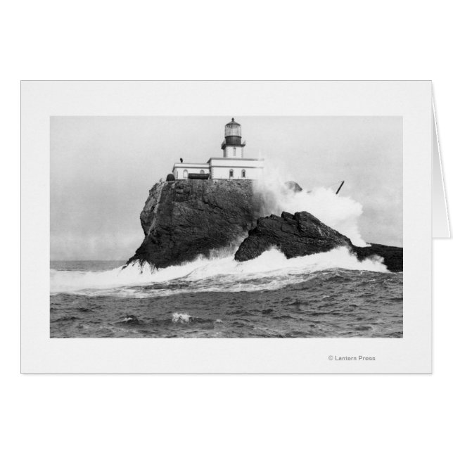 Tillamook, Oregon Lighthouse am Meer, OR (Vorderseite (Horizontal))