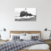 Tillamook, Oregon Lighthouse am Meer, OR Leinwanddruck (Insitu (Schlafzimmer))