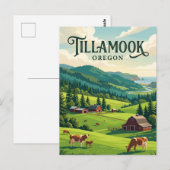 Tillamook, Oregon Postkarte (Vorne/Hinten)