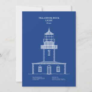 Tillamook Rock Lighthouse - Oregon - AD Dankeskarte