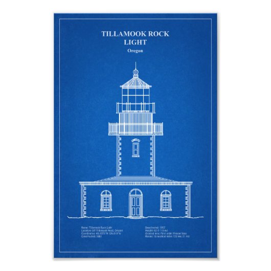 Tillamook Rock Lighthouse - Oregon - AD Fotodruck (Vorne)