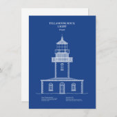 Tillamook Rock Lighthouse - Oregon - AD Mitteilungskarte (Vorne/Hinten)
