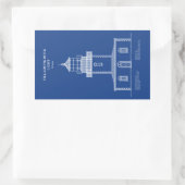 Tillamook Rock Lighthouse - Oregon - AD Rechteckiger Aufkleber (Tasche)