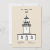 Tillamook Rock Lighthouse - Oregon - SBD Dankeskarte (Vorderseite)