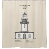 Tillamook Rock Lighthouse - Oregon - SBD Duschvorhang (Vorderseite)
