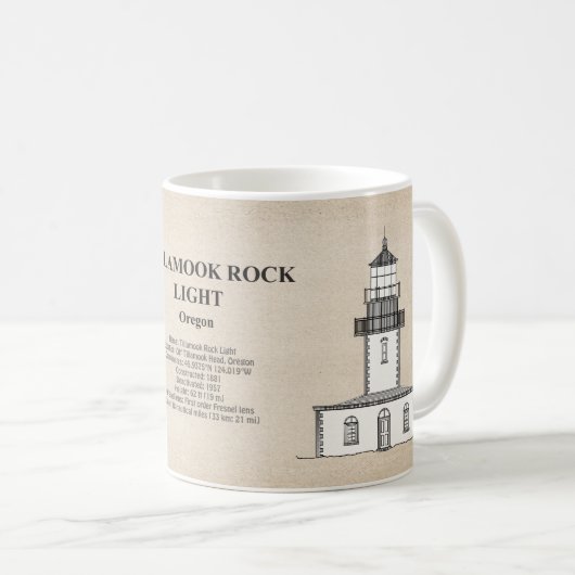 Tillamook Rock Lighthouse - Oregon - SBD Kaffeetasse (VorderseiteRechts)