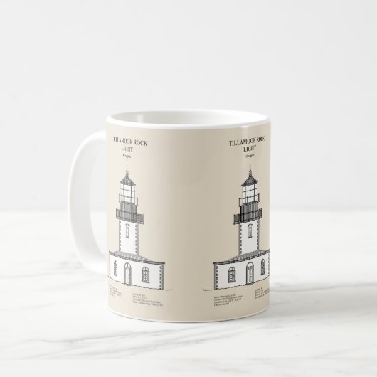 Tillamook Rock Lighthouse - Oregon - SBD Kaffeetasse (Vorderseite Links)
