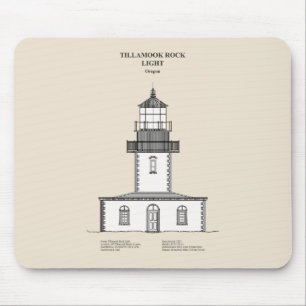 Tillamook Rock Lighthouse - Oregon - SBD Mousepad