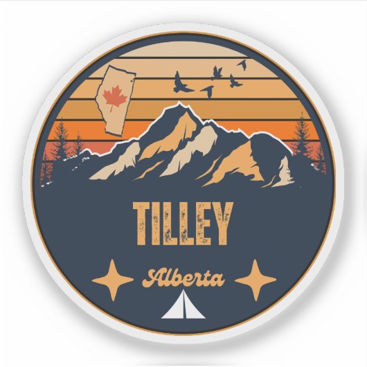 Tilley, Alberta Aufkleber (Vorderseite)
