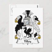 Tilley Familienwappen Postkarte (Vorne/Hinten)