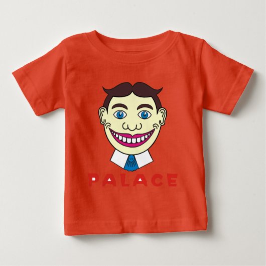 Tillie over Palace Letters Baby T-shirt (Vorderseite)
