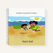 Tillie Tuppet Spiral Notebook für Sommerzeit Spaß Notizblock (Vorderseite)