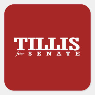 TILLIS FÜR SENAT 2014 QUADRATISCHER AUFKLEBER