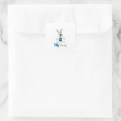 Tilly Bunny Quadratisches Aufkleber (Tasche)