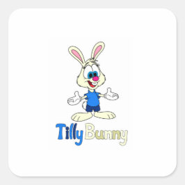 Tilly Bunny Quadratisches Aufkleber