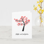 Tillykke med kærligheden, Dänische Hochzeit Karte (Gelbe Blume)