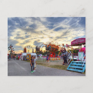 Tilt-A-Whirl Romance Postkarte