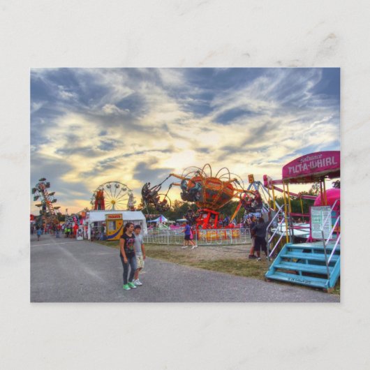 Tilt-A-Whirl Romance Postkarte (Vorderseite)