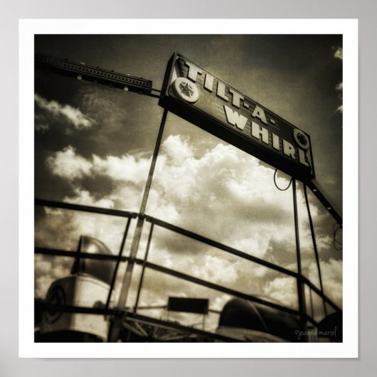Tilt-a-Whirl Square Poster (Vorne)