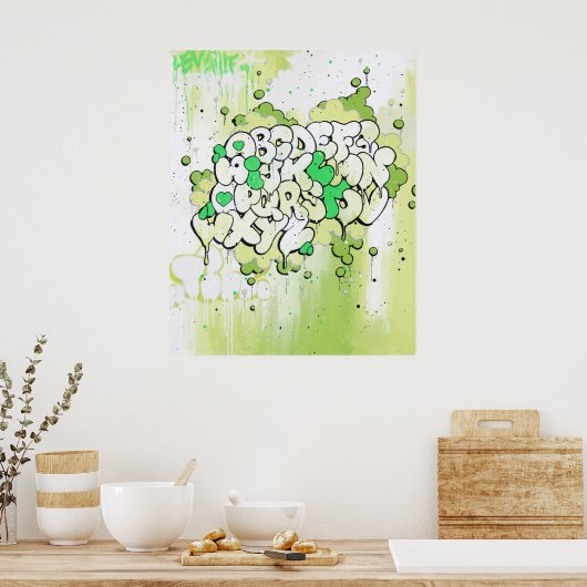 Tilt "ABC" Print Poster (Küche)