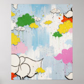 Tilt "Cloudy Names" Print Poster (Vorne)