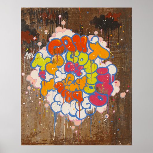 Tilt "I Can't Imagine" Print Poster (Vorne)