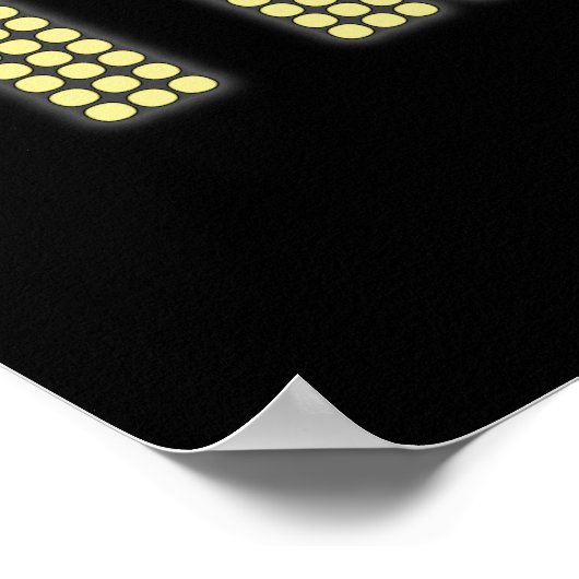 TILT Pinball Poster #7 Minimalistisches Design (Ecke)