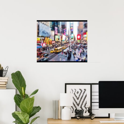Tilt-shift - Time Square - New York Poster (Heimbüro)