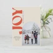 Tilted Joy Feiertagskarte (Stehend Vorderseite)
