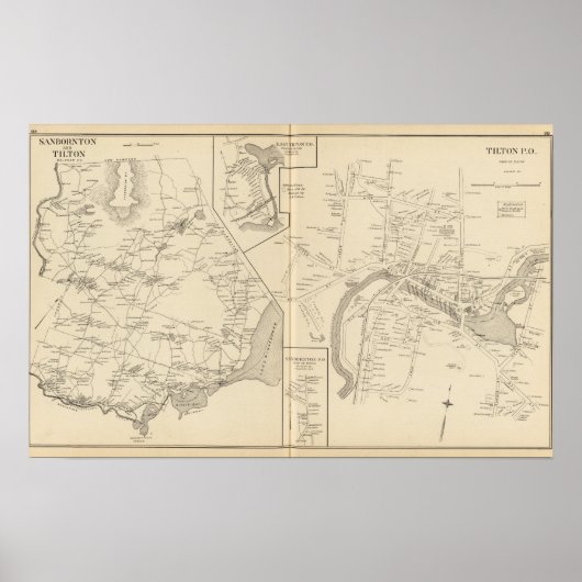 Tilton PO, Sanbornton, Tilton Poster (Vorne)
