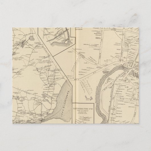 Tilton PO, Sanbornton, Tilton Postkarte (Vorderseite)