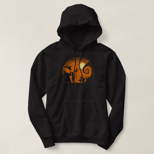 Tim Burtons Albtraum vor Weihnachten Halloween Hoodie (Design vorne)